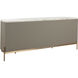 Cataldi 77 X 19.5 inch Cappuccino / Stainless Steel / Brushed Gold Sideboard